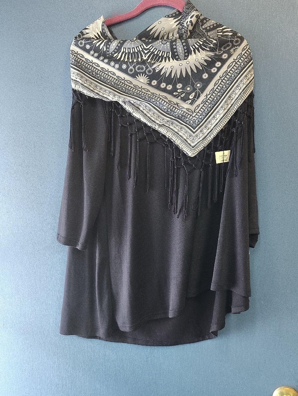 Women's Black Short-Sleeve Top - Unbranded